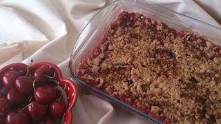 Crumble de cerezas Crumble de cerezas
