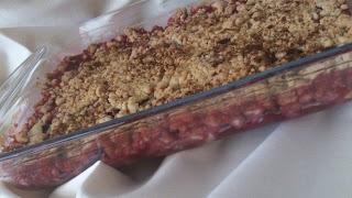 Crumble de cerezas Crumble de cerezas