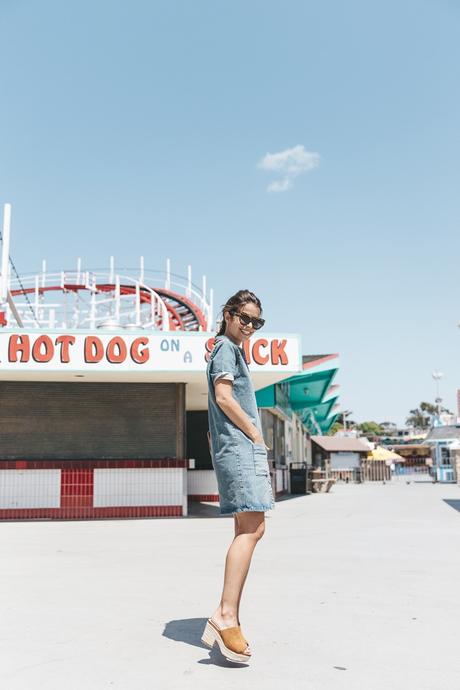 Boardwalk BoardWalk-Santa_Cruz-Denim_Dress-Topshop-Suede_Clogs-Street_Style-Outfit-53