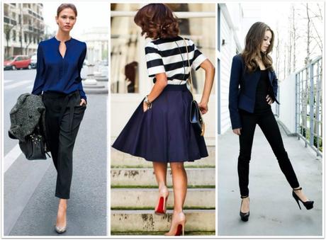 Tendencias: Azul navy con negro Tendencias: Azul navy con negro