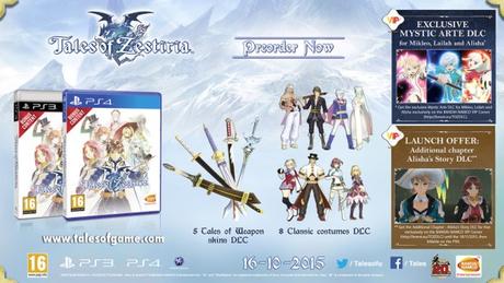 Anunciada la edición de coleccionista de Tales of Zestiria Tales of Zestiria Ropa y armas