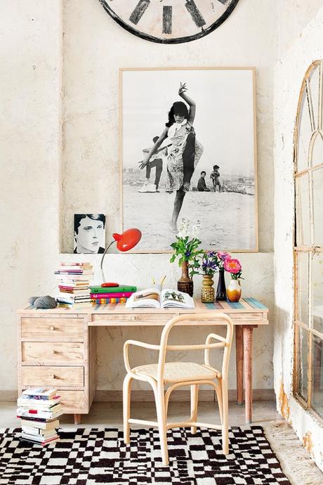 Espacios idílicos. Interiores llenos de arte e inspiracion Natural workspace