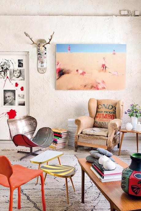 Espacios idílicos. Interiores llenos de arte e inspiracion Retro vintage chic