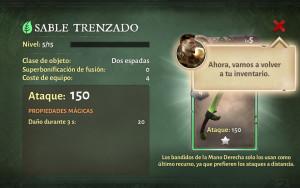 Dungeon Hunter 5 Dungeon Hunter V comprueba las características de tu arma