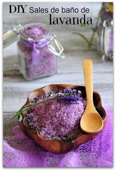 DIY Spa: Sales de lavanda para el baño DIY Spa: Sales de lavanda para el baño