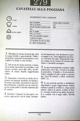 CAVATELLI ALLA FOGGIANA - RETO SALADO CRI: PUGLIA CAVATELLI ALLA FOGGIANA - RETO SALADO CRI: PUGLIA