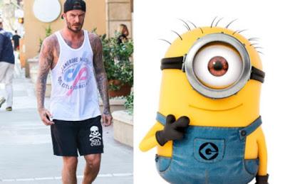 Un 'minion', el nuevo tatuaje de David Beckham Un 'minion', el nuevo tatuaje de David Beckham