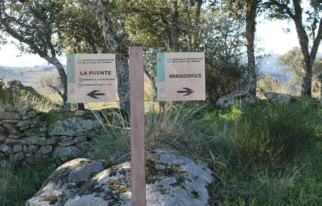 Senda del Duero: Pinilla-Fermoselle Indicación de los miradores de Fermoselle