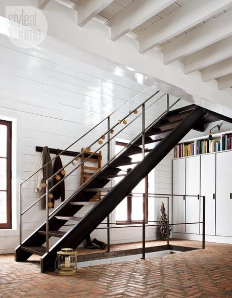 estilo contemporáneo escaleras en pisos nórdicos escaleras de caracol ideas diseño de escaleras decoración interiores blog Decoración de interiores decoración áticos y dúplex cocinas modernas 