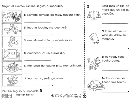 Predicción de hechos 3er Grado Predicción de hechos