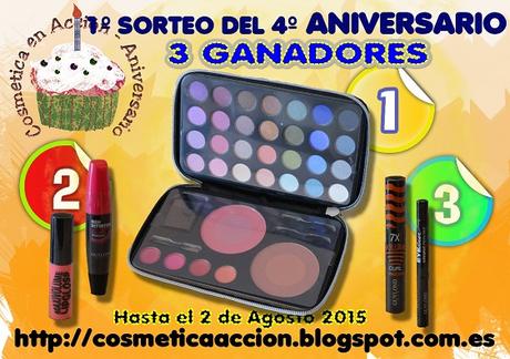 ¡1r SORTEO del 4º Aniversario del Blog – Nos maquillamos con GUYLOND – 3 Ganadores!