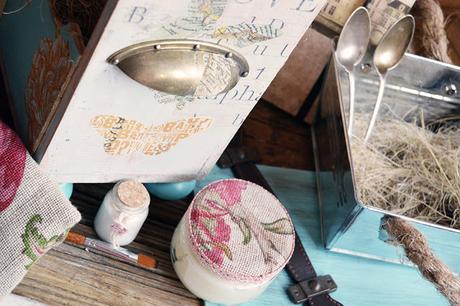 Cajón de madera decorado con la ayuda de Sprout sprout by hp