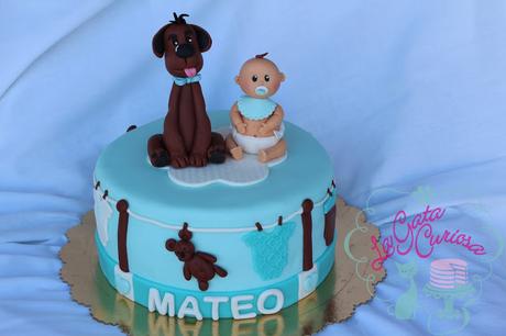 TARTA PARA EL BAUTIZO DE MATEO TARTA PARA EL BAUTIZO DE MATEO