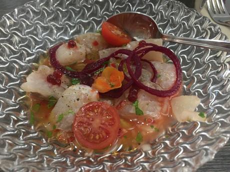 Ceviche de pescado blanco