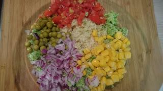 CUSCUS DE BRÓCOLI CON VERDURAS Y VINAGRETA DE HIERBABUENA (Cena#83) CUSCUS DE BRÓCOLI CON VERDURAS Y VINAGRETA DE HIERBABUENA (Cena#83)