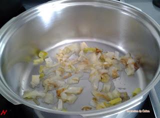 Crema de calabacín con mejillones confitados Crema de calabacín con mejillones confitados