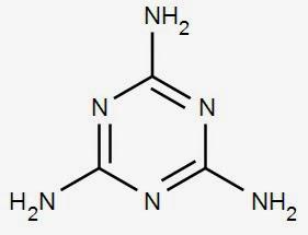 Estructura química de la melamina melamine contaminación