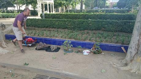 Masia Freixas , exposicion en el parque . Masia Freixas , exposicion en el parque .