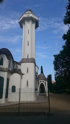 Masia Freixas , exposicion en el parque . Masia Freixas , exposicion en el parque .