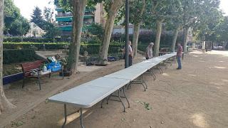 Masia Freixas , exposicion en el parque . Masia Freixas , exposicion en el parque .