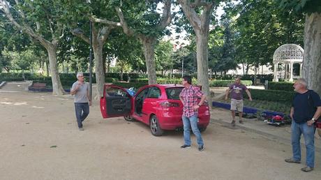 Masia Freixas , exposicion en el parque . Masia Freixas , exposicion en el parque .