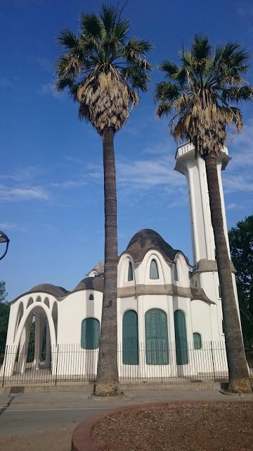 Masia Freixas , exposicion en el parque . Masia Freixas , exposicion en el parque .