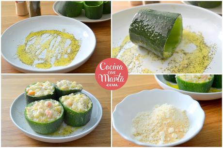 Receta calabacines rellenos de gambas o langostinos. Fácil, rápida, sana, ligera. Cómo rellenar calabacines Receta calabacines rellenos de gambas o langostinos. Fácil, rápida, sana, ligera. Cómo rellenar calabacines