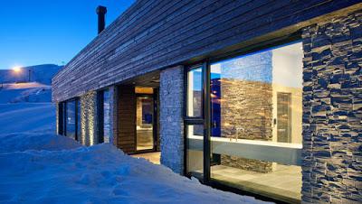 Cabana Minimalista en las Pistas de Esqui de Noruega