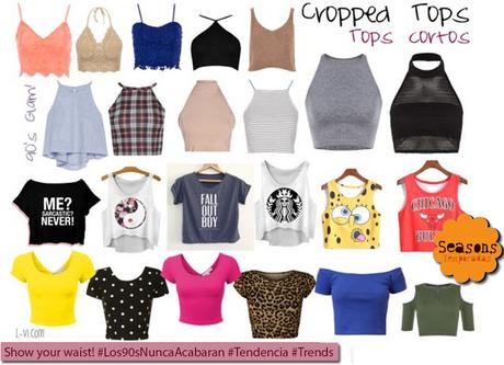 [90sTrends] Cropped top / Tops cortos  L-vi.com