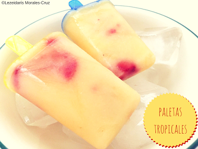 Paletas con frutas hechas en casa Paletas con frutas hechas en casa