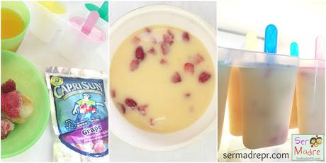 Paletas con frutas hechas en casa Paletas con frutas hechas en casa