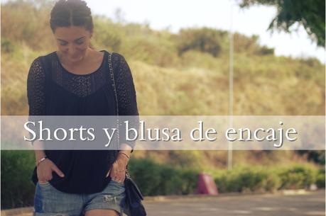 Shorts y blusa de encaje Shorts y blusa de encaje