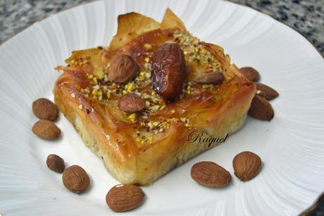 Tartas de Requesón Pistachos Almendras y Dátiles