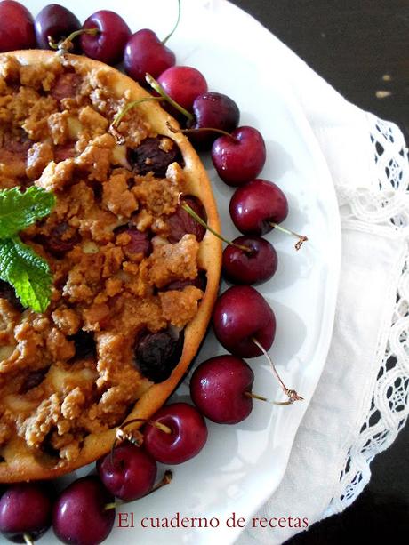 TARTA DE CEREZAS Clafoutis con Crumble