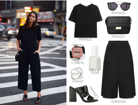 culottes-pants-total-black-outfit-streetstyle culottes-pants-looks