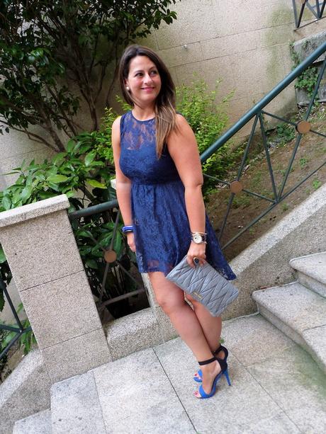 Blue crochet dress Blue crochet dress