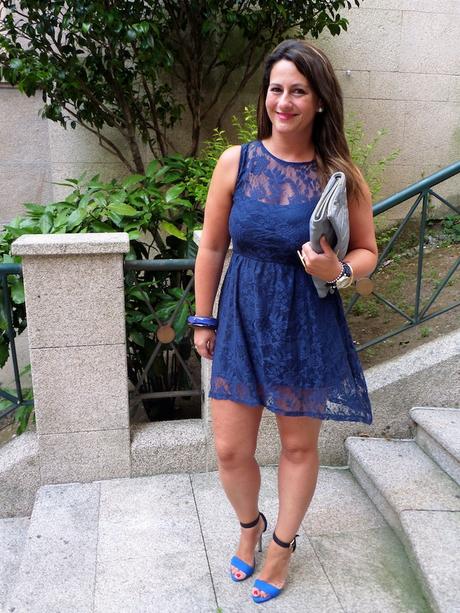 Blue crochet dress Blue crochet dress