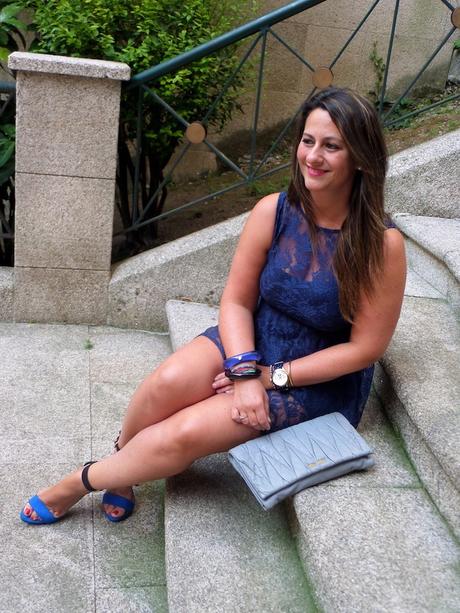 Blue crochet dress Blue crochet dress