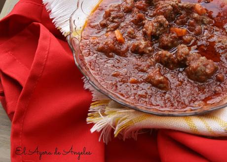 Salsa boloñesa El Ágora de Ángeles salsa boloñesa