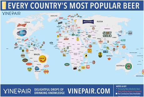 Las cervezas de cada país vinepair-mapa