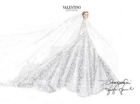 Diseño vestido novia Valentino