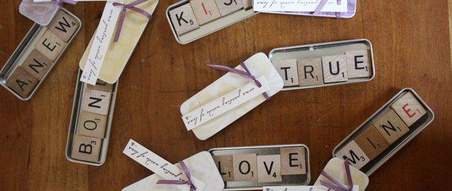 Ideas Originales: Letras scrabble imantadas en tu boda 5