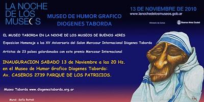 NOCHE DE LOS MUSEOS 2010: Museo del Humor Gráfico Diógenes Taborda NOCHE DE LOS MUSEOS 2010: Museo del Humor Gráfico Diógenes Taborda