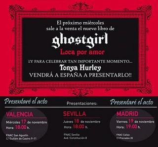 Ghostgirl. Tonya Hurley en España