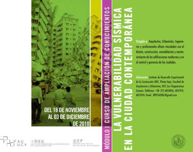 Banner MODULO 1 Afiche Oficial del CAC (IDEC y CEP - FAU - UCV)