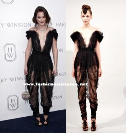 Leighton Meester, de Marchesa, en NY. ¿Te gusta o te disgusta?