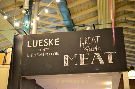 Donde creo que me comí el bocadillo de carne riquísimo Lueske Markthalle Berlín
