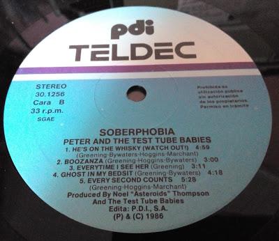 Peter and the test tube babies -Soberphobia -Lp 1987 Peter and the test tube babies -Soberphobia -Lp 1987