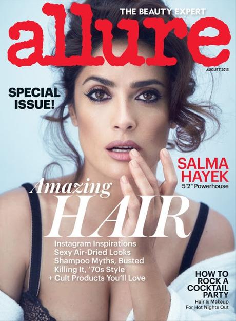 Salma Hayek posa en toples para Allure Magazine