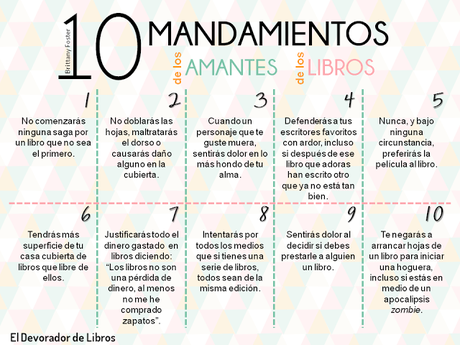 Los 10 mandamientos de los amantes de los libros